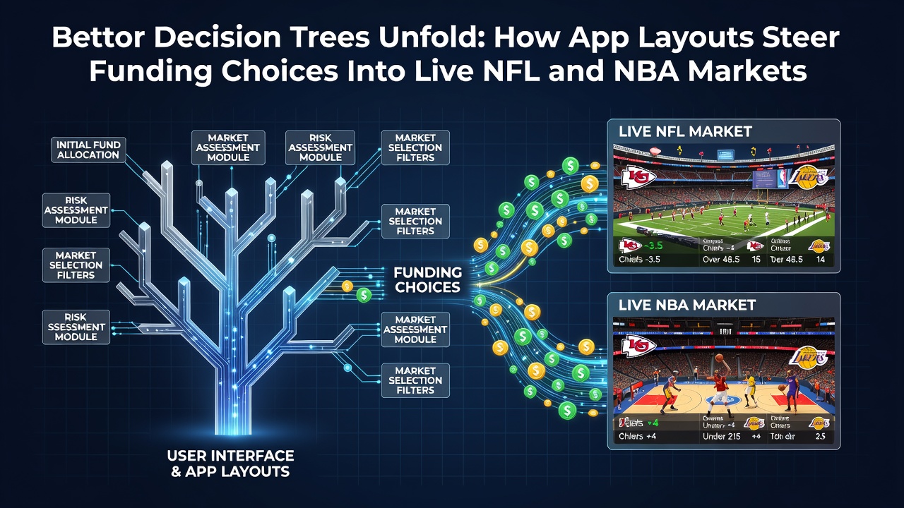 Mobile app interface showing deposit options and live NFL betting markets with prominent funding buttons