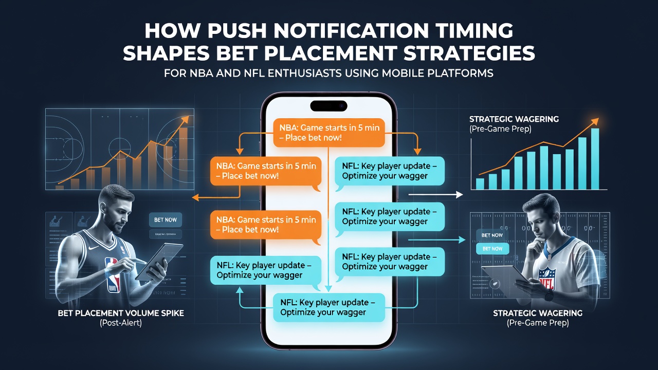 Mobile screen displaying a timely push notification during an NBA game with betting options highlighted