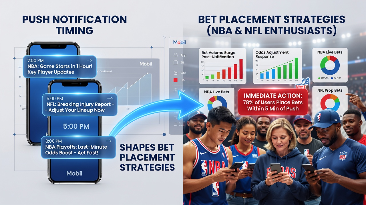 NFL fan reviewing push notification on phone during live game with betting interface visible