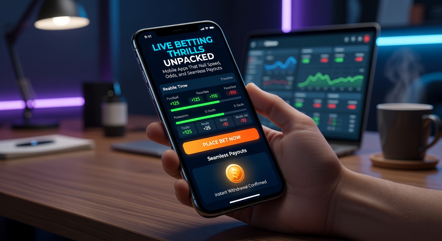 Smartphone displaying a live betting app interface during an intense soccer match, with real-time odds updating rapidly