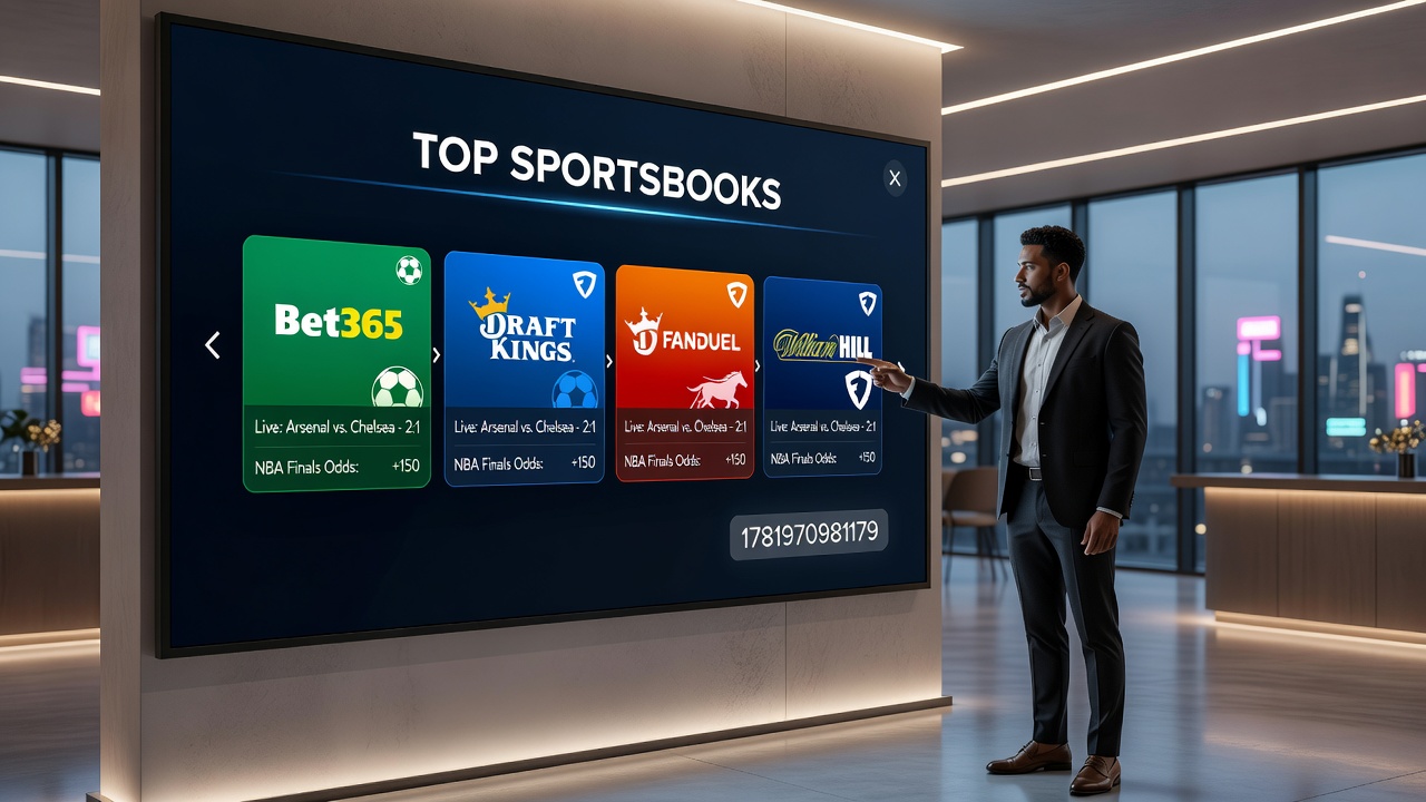 Mobile interface examples from established sports betting applications
