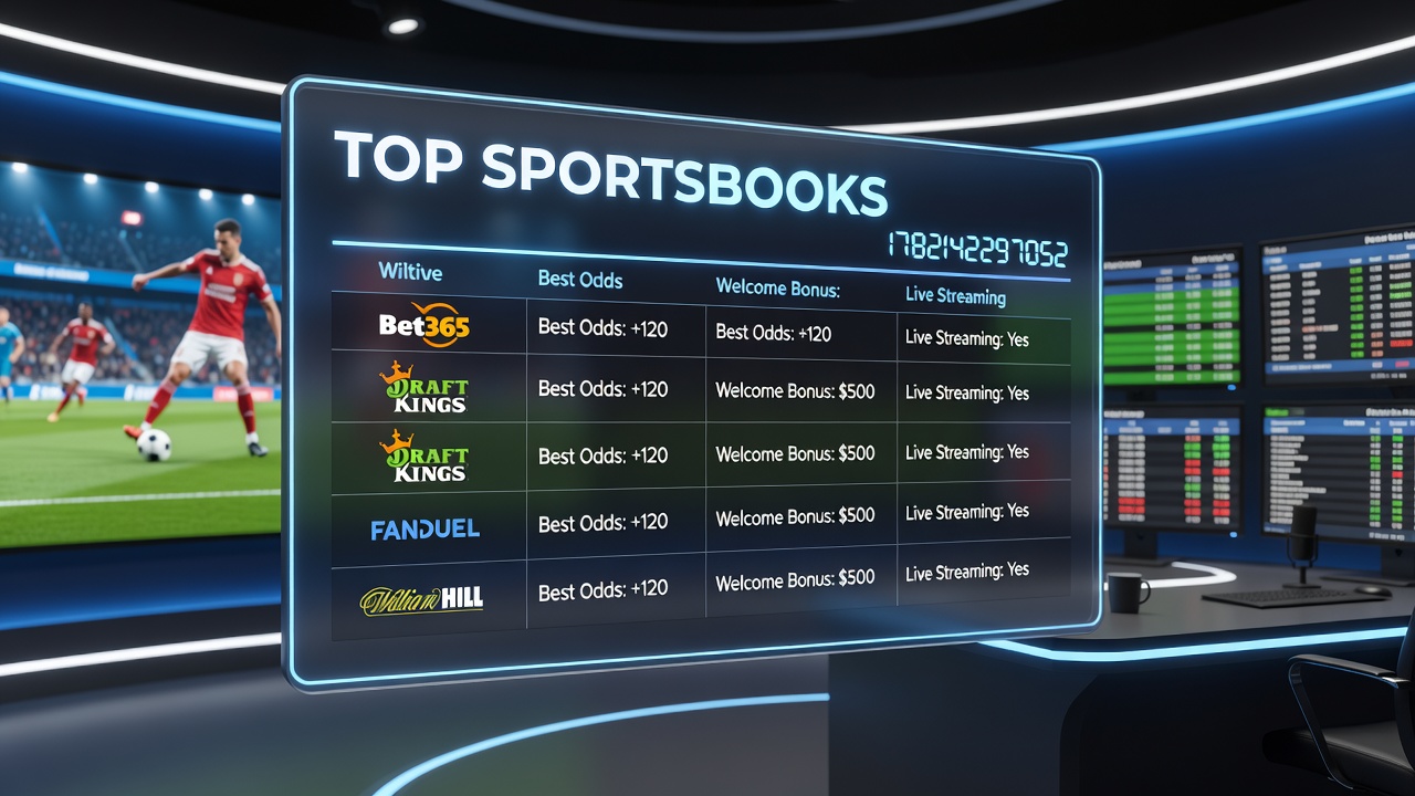 Overview of leading sports betting platforms showing mobile app interfaces for NFL and NBA events