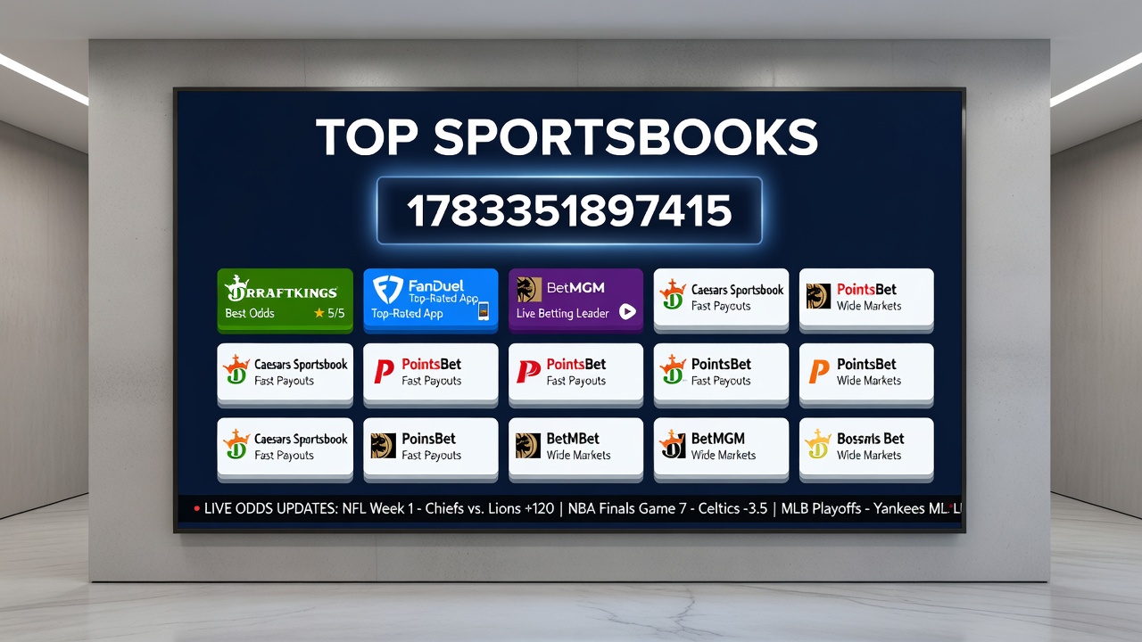 Overview of major sportsbook interfaces displaying live odds and event markets across multiple platforms