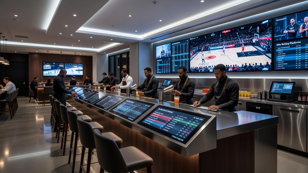 Mobile interface examples from established sportsbook applications